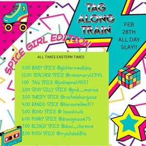 Tag Along Train Spice Girls Edition